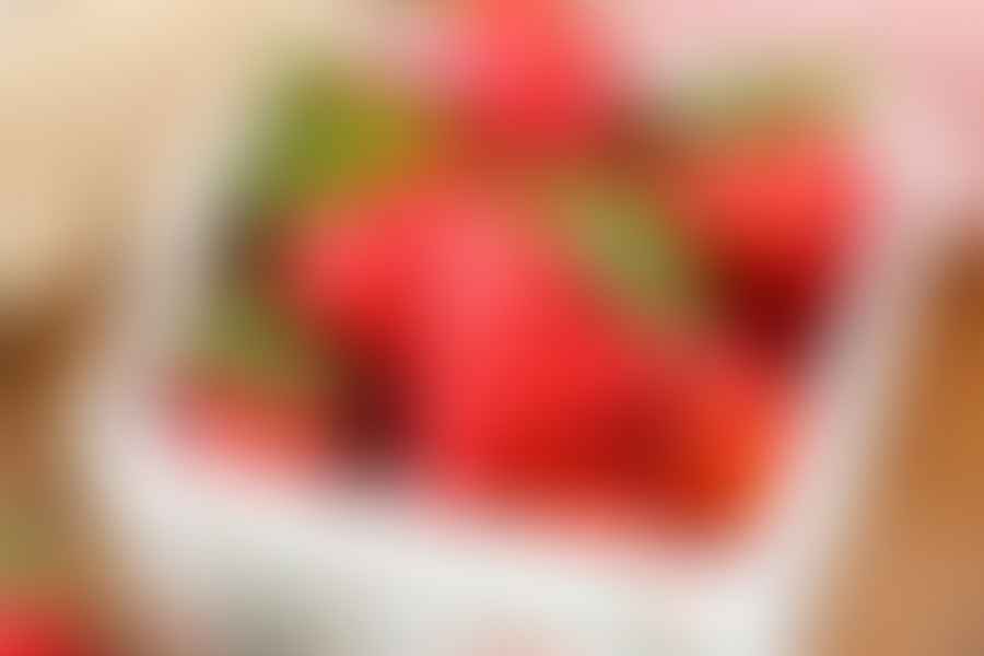 fresh strawberries in basket