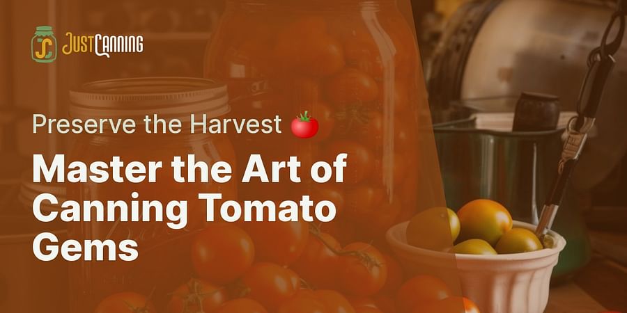Master the Art of Canning Tomato Gems - Preserve the Harvest π