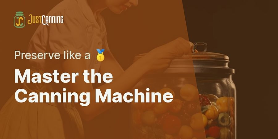 Master the Canning Machine - Preserve like a π₯