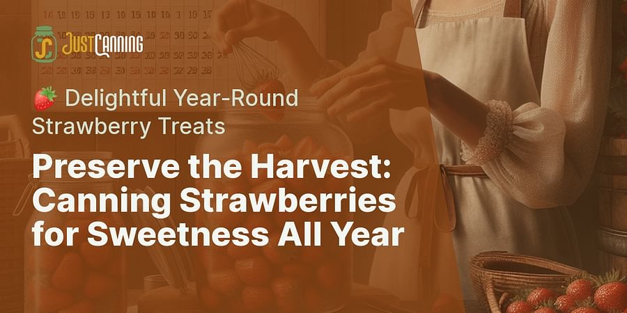 Preserve the Harvest: Canning Strawberries for Sweetness All Year - π Delightful Year-Round Strawberry Treats