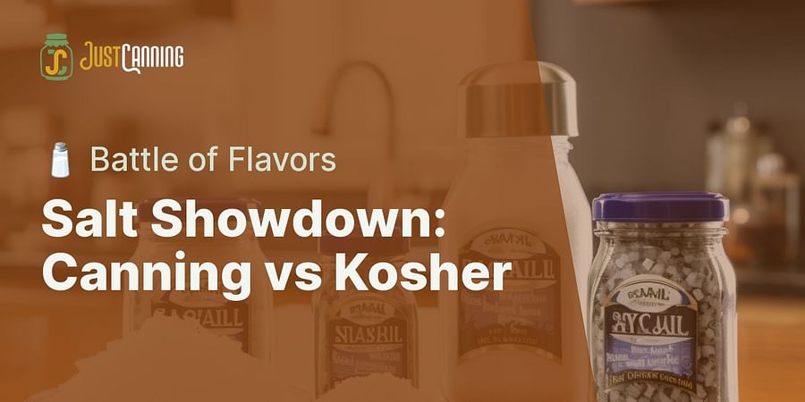 Salt Showdown: Canning vs Kosher - π§ Battle of Flavors